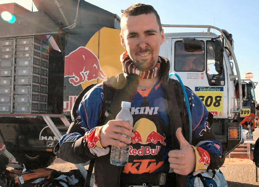 Tumbs Up after Dakar Stage 5  AGADIR - SMARA 